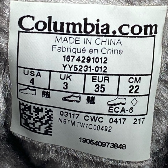 new Columbia ✪ Minx III Mid Faux Fur Waterproof Snow Boots ✪ Black Pink ✪ Size 4 - Picture 14 of 16